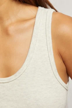 perfectwhitetee | Blondie Tank - Oatmeal